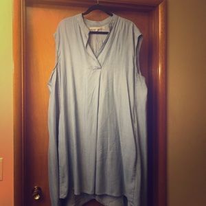 Rachel Roy Sleeveless Shirt Dress 3X